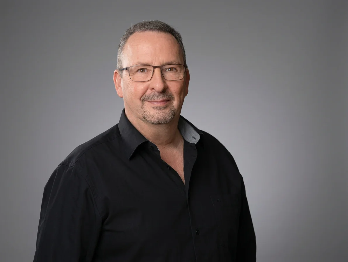 Wolfgang Seelig im eigenen Originalporträt